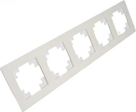 Рамка на 5 постов (белый) Stekker Катрин 49598