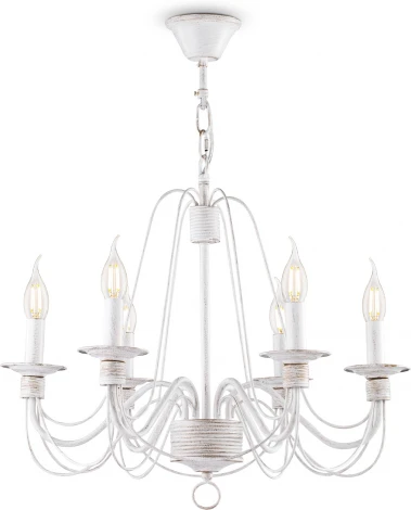 Подвесная люстра Freya Velia FR2046-PL-06-WG (220V, на цепи, подсвечник, свеча)