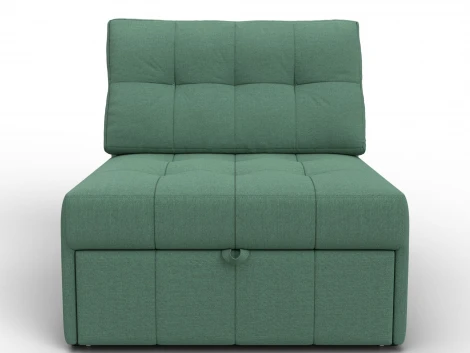 Кресло-кровать Лига-107 (80) (ЛДСП,Брус,Фанера,Рогожка/Зеленый) Лига Диванов 134894