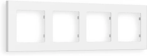 Рамка Ambrella Volt ALFA Techno (Белый матовый) 4-ая AF220124