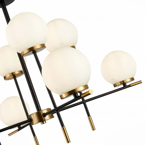 Потолочная люстра ярусная на штанге Limano SL1203.412.08 ST Luce (220V, шарики)