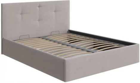 PROxSON Кровать Mono с бельевым ящиком (Ткань: Рогожка Тетра Бежевый) 140x200