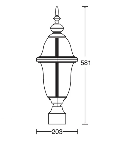 Уличный консольный светильник Oasis Light Florida 89403
