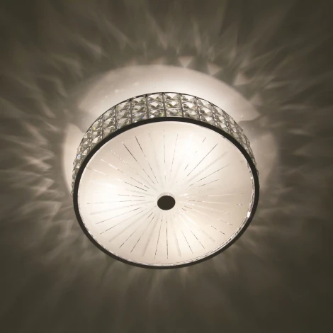 Потолочный светильник круглый Citilux Портал CL324131 (220V, хрусталь K9, звезды)