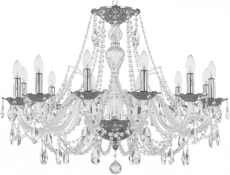 Подвесная люстра Bohemia 1605 1605/12/300 Ni