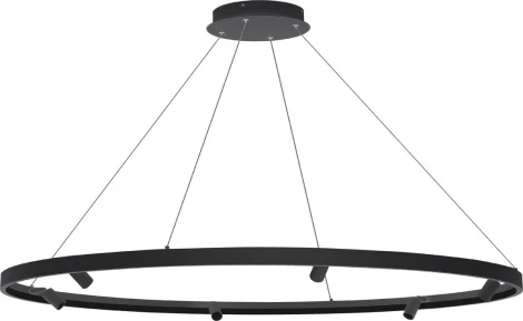 Подвесной светильник со спотами Donolux Aura Spot S18866R52W1B1200 (LED, 220V, на тросе, круглые)