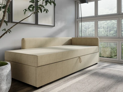 Диван-кровать Arsko Велес Угол правый рогожка бежевая