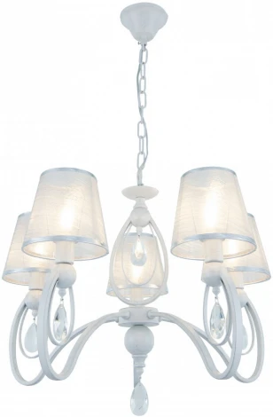 Подвесная люстра Arte Milano AM347203 347203/5 WT+SL (220V, подвески, на цепи)