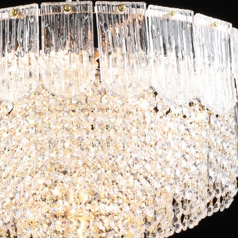 Подвесная люстра хрустальная Reluce 02438-0.4-07 FGD (220V, на цепи)