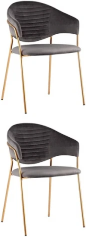 Стул Эвита Темно-серый 2 шт Stool Group (арт.УТ000037576)