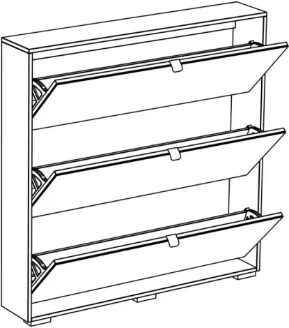 Шкаф для обуви Wide ОГОГО (арт.333363), (ЛДСП/Ясень Коимбра)