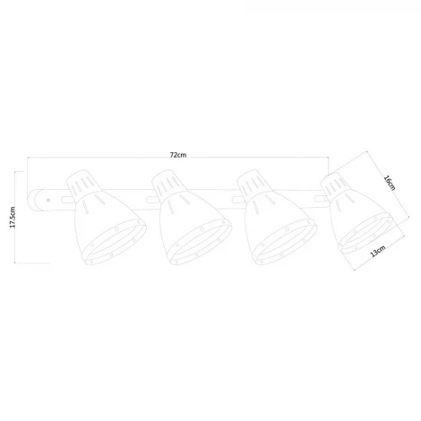 Спот Arte Lamp Marted A2215PL-4BK