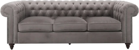 Диван Chester Classic ОГОГО (арт.665428), (Ткань/Серый)
