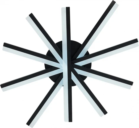 Потолочная люстра Natali Kovaltseva Line LED LAMPS 81174 с пультом ДУ, моб. приложением 120W, черный, LED