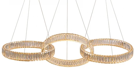 Подвесной светильник Newport 8240 8243/S gold NEW (LED, 220V, хрусталь, на тросе)