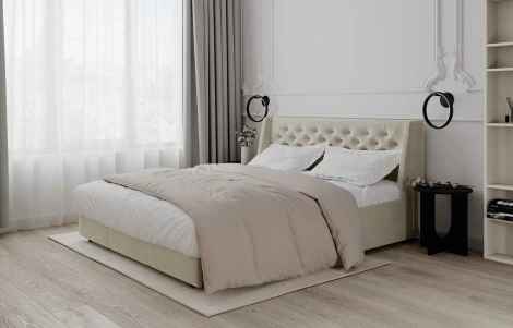 Кровать-диван прямой молочный, 160 D1 Ричмонд AAA41324002 Premier 01