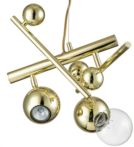 Подвесной светильник Indigo Saldo V000334 (220V, на тросе, шарики, молекулы)