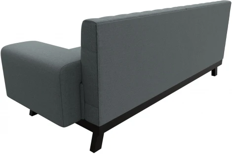 Диван кухонный прямой Мюнхен Люкс (Серый/Рогожка) Лига Диванов арт.122475