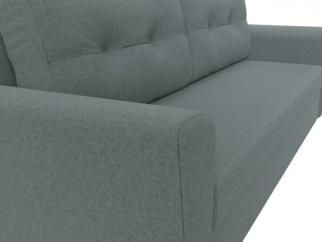 Диван прямой Амстердам Лайт (Серый/Рогожка) Лига Диванов арт.121134