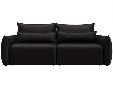 Диван прямой Лига-051 НПБ (ЛДСП,Брус,Фанера/Пластик/Экокожа/Коричневый) Лига Диванов 129879