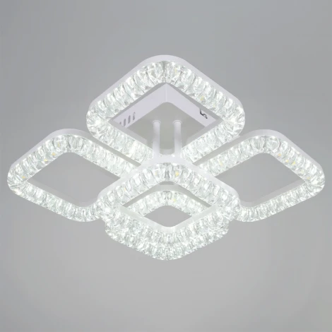 Потолочная люстра светодиодная на штанге с регулировкой цветовой температуры, яркости и ночным режимом Reluce 09848-0.3-4+1A WH