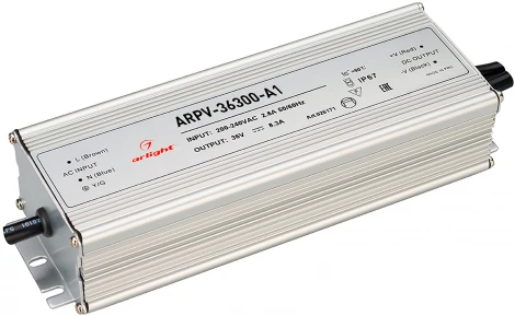 Блок питания ARPV-ST36300-A (36V, 8.3A, 300W) (IP67 Металл) 026171 Arlight ARPV
