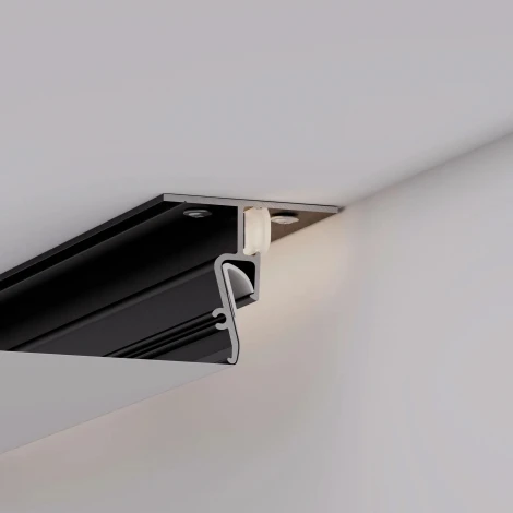 Профиль STRETCH-SHADOW-M-CEIL-2000 BLACK (A2-CONTOUR-PRO) (Arlight, Алюминий) 040703(1)