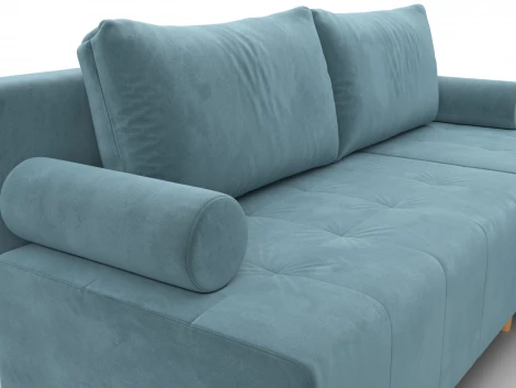 Диван угловой Лига-102 угол универсальный (ДСП,Брус,Фанера,Велюр/Бирюзовый) Лига Диванов 134790