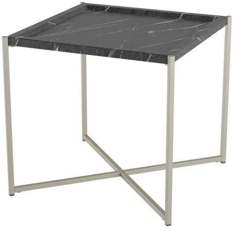 Стол журнальный Калифорния Стефан Черный мрамор/титан от фабрики Калифорния