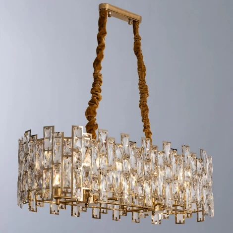 Подвесная люстра Divinare Medea 1684/01 SP-10 (220V, хрусталь, на цепи)