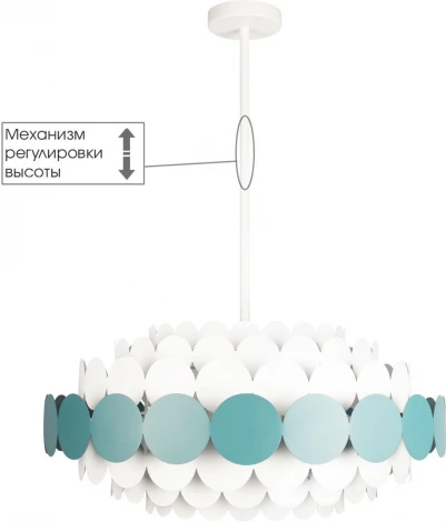 Потолочная люстра на штанге Loft It Juicy 10310/S Blue