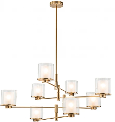 Потолочная люстра ярусная на штанге 13023/8R Brass Indigo Bilancia V000358 (220V)