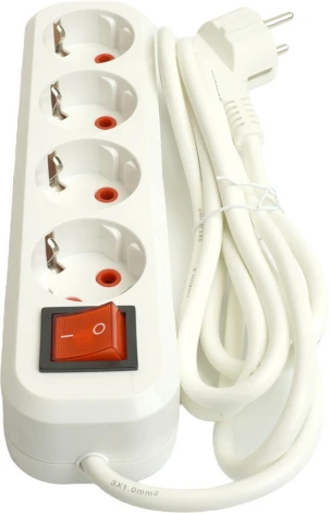 Удлинитель 4-х местный 5 метров с заземлением Stekker Home 49360