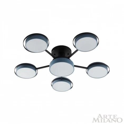 Потолочная люстра на штанге Arte Milano Ferrara 250406/5+1 Gr (LED, 220V, круглые)