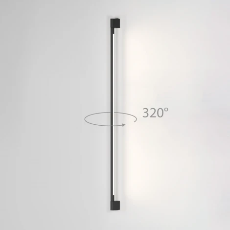 Настенный уличный светильник светодиодный Elektrostandard Argos 35121/D черный