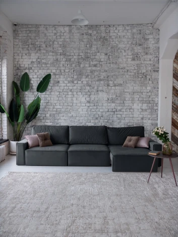 КОРСО XL Диван тканевый прямой, серый D1 furniture арт.AAA41701004