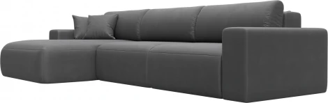 Диван угловой Лига-036 НПБ Классик Лонг левый угол Лига Диванов (Замша) арт.127801L