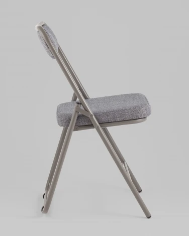 Стул складной Джонни рогожка серо-голубой каркас серый Stool Group арт.УТ000039512