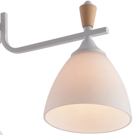 Потолочная люстра на штанге Reluce 01622-0.3-03 WH+WOOD