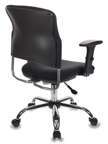 Кресло Бюрократ CH-323AXSN черный 26-28 крестовина металл хром