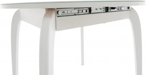 Стол Ривьера СВ D90, Стекло, Эмаль белая, 7, Аврора