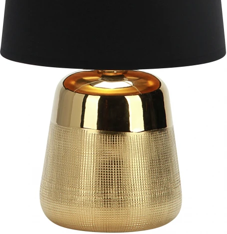 Настольная лампа Escada Calliope 10199/L Gold 1х40Вт Е14, металл/ткань, золото/черный (220V)