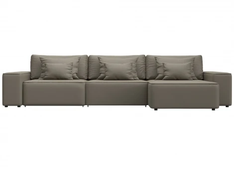 Диван угловой Лига-074 угол универсальный (ДСП/Пластик/Экокожа/Бежевый) Лига Диванов 129871