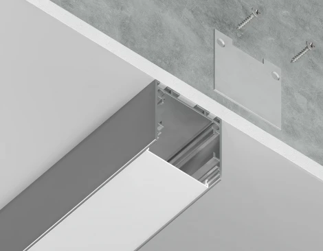 Алюминиевый профиль накладной/подвесной "Profile System" для светодиодной ленты до 23мм Ambrella Illumination GP2500AL