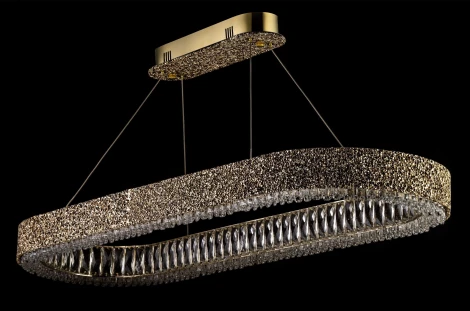 Подвесной светильник светодиодный хрусталь Dio D'Arte Neuron Neuron L 1.5.100x35.100 G кольцо
