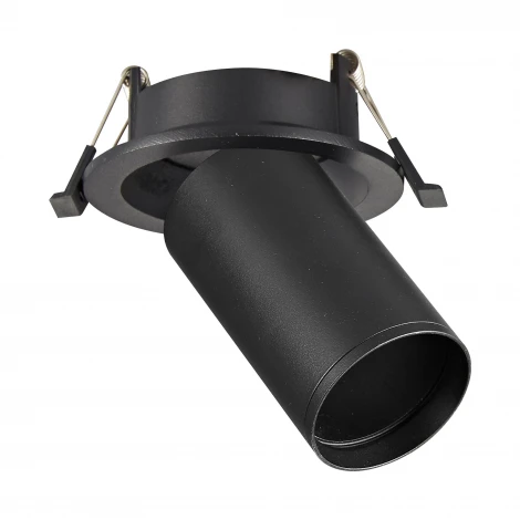 Встраиваемый светильник светодиодный черный GU10 1*50W ST Luce ST759.408.01
