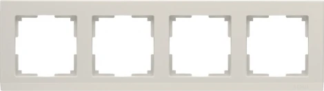 Рамка на 4 поста Stark (слоновая кость) Werkel W0041803 (a050916)