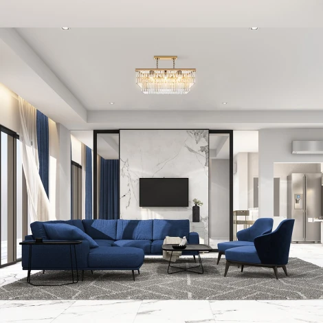 Подвесная люстра Maytoni Revero MOD085PL-08G (220V, хрусталь, подвески, на цепи)