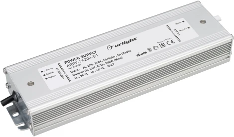 Блок питания ARPV-24200-B1 (24V, 8,3A, 200W) (IP67 Металл) 028785 Arlight ARPV