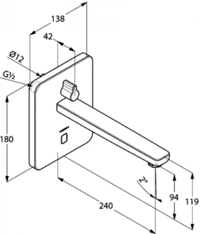 Смеситель Kludi Zenta 3840005 для раковины
